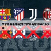 李宁牌羽毛球拍(李宁牌羽毛球拍N80多少钱)