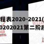 cba赛程表2020-2021(cba赛程表20202021第二阶段时间)