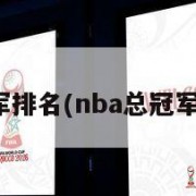 nba总冠军排名(nba总冠军排名最新)