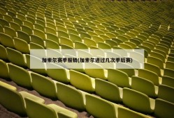 加索尔赛季报销(加索尔进过几次季后赛)