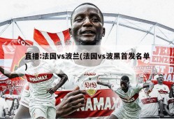 直播:法国vs波兰(法国vs波黑首发名单)
