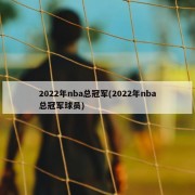 2022年nba总冠军(2022年nba总冠军球员)