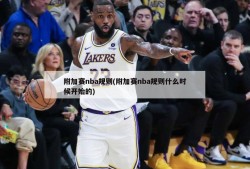 附加赛nba规则(附加赛nba规则什么时候开始的)