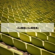 cba赛程(cba赛程表)